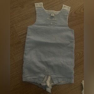 Janie and Jack Blue and White Striped set (2pcs)